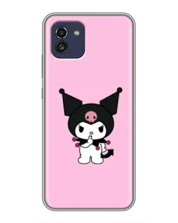 Чехол для Samsung Galaxy A03 (A035) с картинкой «Kuromi — розовая нежность» Чехол для Samsung Galaxy A03 (A035) с картинкой «Kuromi — розовая нежность»