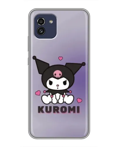 Чехол для Samsung Galaxy A03 (A035) с картинкой «Kuromi — фиолетовый арт»