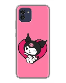Чехол для Samsung Galaxy A03 (A035) с картинкой «Kuromi — любовь в сердце» Чехол для Samsung Galaxy A03 (A035) с картинкой «Kuromi — любовь в сердце»