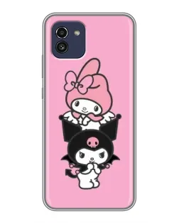 Чехол для Samsung Galaxy A03 (A035) с картинкой «Трио My Melody и Kuromi» Чехол для Samsung Galaxy A03 (A035) с картинкой «Трио My Melody и Kuromi»