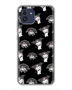 Чехол для Samsung Galaxy A03 (A035) с картинкой «Черный паттерн Kuromi» Чехол для Samsung Galaxy A03 (A035) с картинкой «Черный паттерн Kuromi»