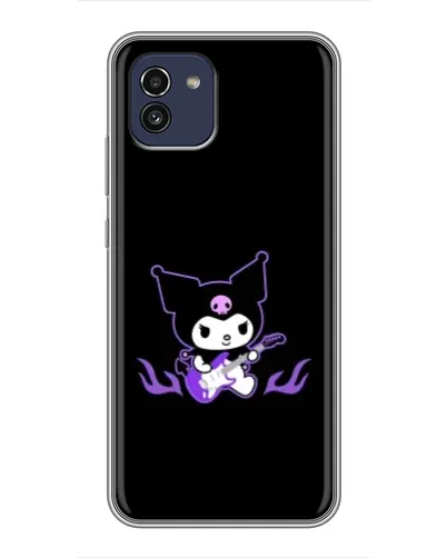 Чехол для Samsung Galaxy A03 (A035) с картинкой «Электрическая Kuromi»