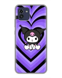 Чехол для Samsung Galaxy A03 (A035) с картинкой «Kuromi и фиолетовые сердца» Чехол для Samsung Galaxy A03 (A035) с картинкой «Kuromi и фиолетовые сердца»