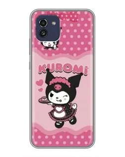Чехол для Samsung Galaxy A03 (A035) с картинкой «Kuromi в очках» Чехол для Samsung Galaxy A03 (A035) с картинкой «Kuromi в очках»