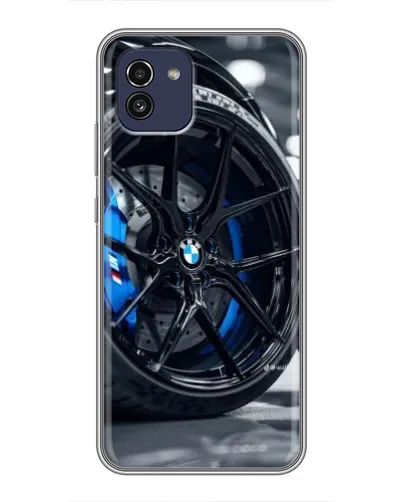 Чохол для Samsung Galaxy A03 (A035) з картинкою «Колесо BMW зблизька»