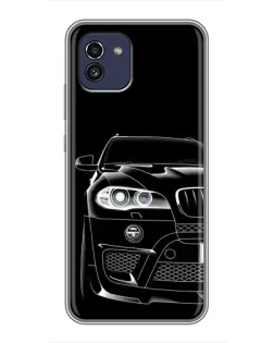 Чохол для Samsung Galaxy A03 (A035) з картинкою «Темний силует BMW»