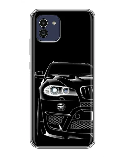 Чохол для Samsung Galaxy A03 (A035) з картинкою «Темний силует BMW»