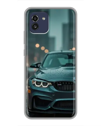 Чохол для Samsung Galaxy A03 (A035) з картинкою «BMW у вогнях міста»