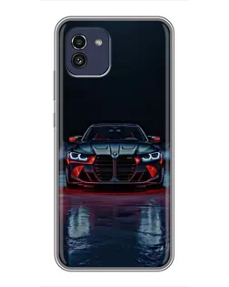 Чохол для Samsung Galaxy A03 (A035) з картинкою «BMW на мокрій дорозі»