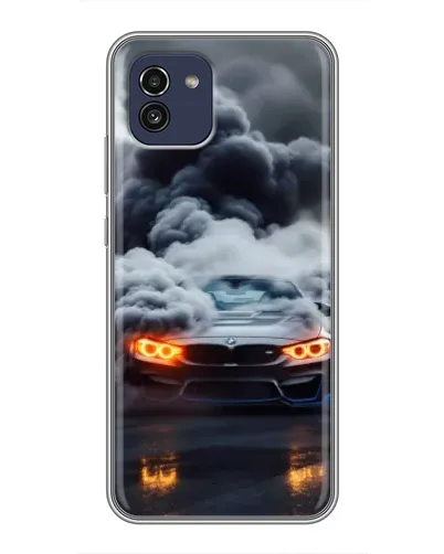 Чохол для Samsung Galaxy A03 (A035) з картинкою «BMW у диму»