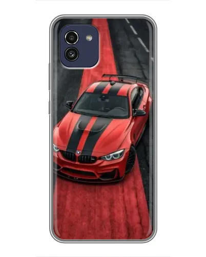 Чохол для Samsung Galaxy A03 (A035) з картинкою «BMW на червоній доріжці»