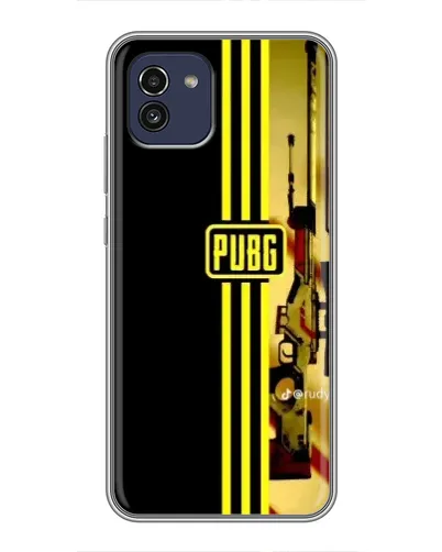 Чохол для Samsung Galaxy A03 (A035) з картинкою «PUBG — камуфляжний шолом»