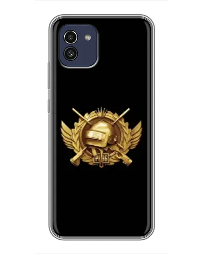 Чохол для Samsung Galaxy A03 (A035) з картинкою «PUBG — помаранчевий градієнт»