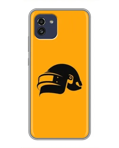 Чохол для Samsung Galaxy A03 (A035) з картинкою «PUBG — золотий шолом»
