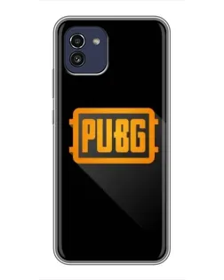 Чохол для Samsung Galaxy A03 (A035) з картинкою «PUBG — рамка лого»