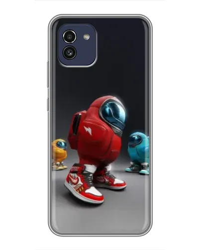 Чохол для Samsung Galaxy A03 (A035) з картинкою «Among Us — 3D стиль»