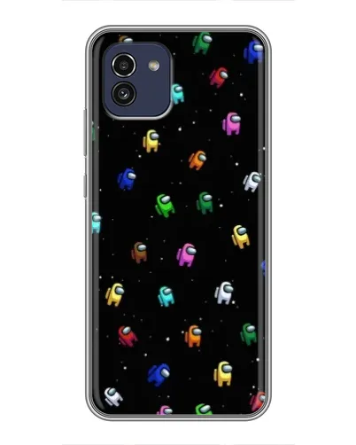 Чохол для Samsung Galaxy A03 (A035) з картинкою «Екіпаж Among Us»
