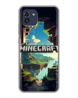 Чохол для Samsung Galaxy A03 (A035) з картинкою «Печера Майнкрафт» Чохол для Samsung Galaxy A03 (A035) з картинкою «Печера Майнкрафт»