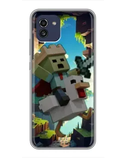 Чохол для Samsung Galaxy A03 (A035) з картинкою «Стів та гусь» Чохол для Samsung Galaxy A03 (A035) з картинкою «Стів та гусь»