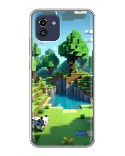 Чохол для Samsung Galaxy A03 (A035) з картинкою «Minecraft літній день»