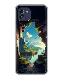 Чохол для Samsung Galaxy A03 (A035) з картинкою «Вид з печери»