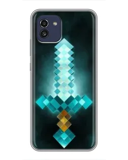 Чохол для Samsung Galaxy A03 (A035) з картинкою «Алмазний меч неон»