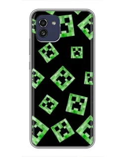 Чохол для Samsung Galaxy A03 (A035) з картинкою «Паттерн з кріперами»