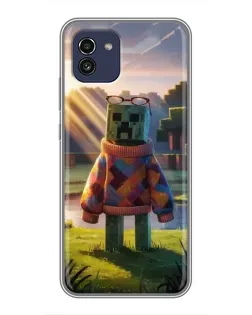 Чохол для Samsung Galaxy A03 (A035) з картинкою «Кріпер у светрі»