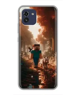 Чохол для Samsung Galaxy A03 (A035) з картинкою «Стів у лісі»