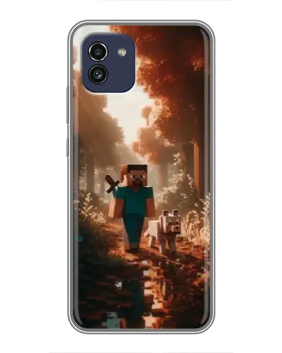 Чохол для Samsung Galaxy A03 (A035) з картинкою «Стів у лісі»