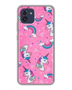 Чохол для Samsung Galaxy A03 (A035) з картинкою «Unicorn паттерн рожевий» Чохол для Samsung Galaxy A03 (A035) з картинкою «Unicorn паттерн рожевий»