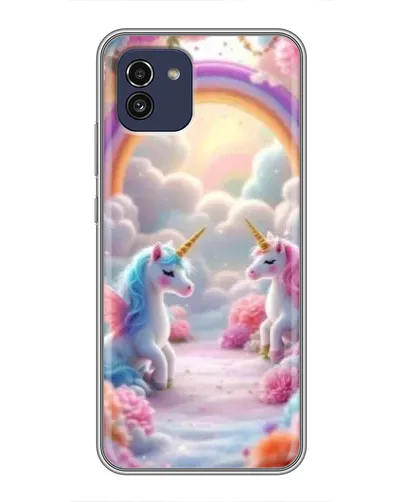 Чохол для Samsung Galaxy A03 (A035) з картинкою «Веселка і єдинороги» Чохол для Samsung Galaxy A03 (A035) з картинкою «Веселка і єдинороги»