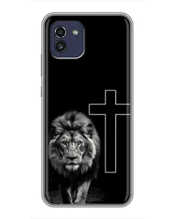 Чохол для Samsung Galaxy A03 (A035) з картинкою «Лев та Хрест»