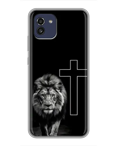Чохол для Samsung Galaxy A03 (A035) з картинкою «Лев та Хрест»