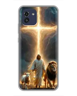 Чохол для Samsung Galaxy A03 (A035) з картинкою «Лев Юди та Світло»