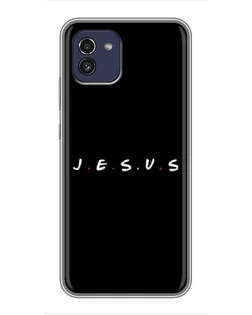 Чохол для Samsung Galaxy A03 (A035) з картинкою «Крапки віри J.E.S.U.S.»