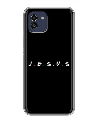 Чохол для Samsung Galaxy A03 (A035) з картинкою «Крапки віри J.E.S.U.S.»