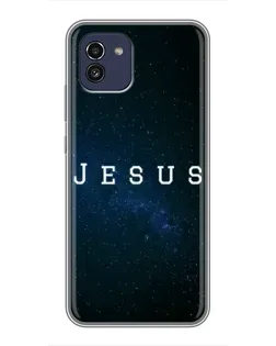 Чохол для Samsung Galaxy A03 (A035) з картинкою «Зоряне небо Jesus»