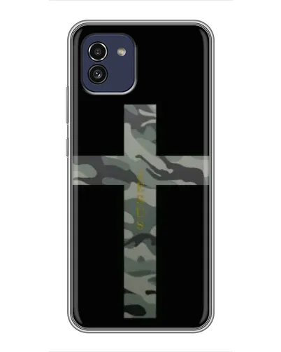 Чохол для Samsung Galaxy A03 (A035) з картинкою «Мілітарі Хрест»