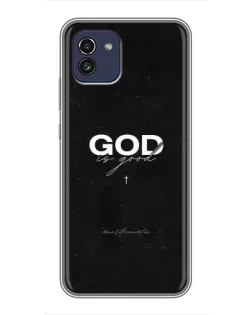 Чохол для Samsung Galaxy A03 (A035) з картинкою «GOD — Бог над усім»