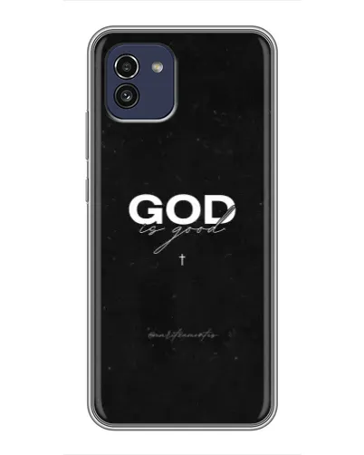 Чохол для Samsung Galaxy A03 (A035) з картинкою «GOD — Бог над усім»
