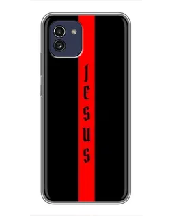 Чохол для Samsung Galaxy A03 (A035) з картинкою «Червона лінія віри»