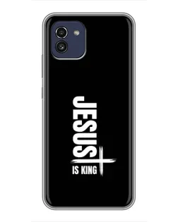 Чохол для Samsung Galaxy A03 (A035) з картинкою «Вертикаль віри Jesus»
