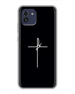 Чехол для Samsung Galaxy A03 (A035) с картинкой «Тонкий крест»