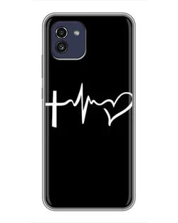 Чехол для Samsung Galaxy A03 (A035) с картинкой «Пульс веры»