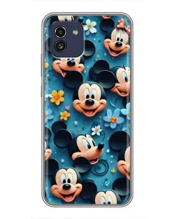 Чохол для Samsung Galaxy A03 (A035) з картинкою «Паттерн Міккі та Мінні»
