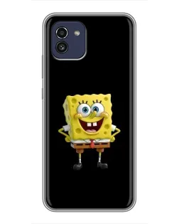 Чохол для Samsung Galaxy A03 (A035) з картинкою «Класичний Губка Боб»