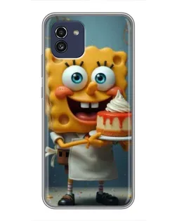 Чохол для Samsung Galaxy A03 (A035) з картинкою «Кухар Спанч Боб»