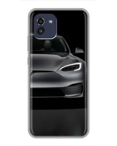 Чехол для Samsung Galaxy A03 (A035) с картинкой «Tesla Model S Look»