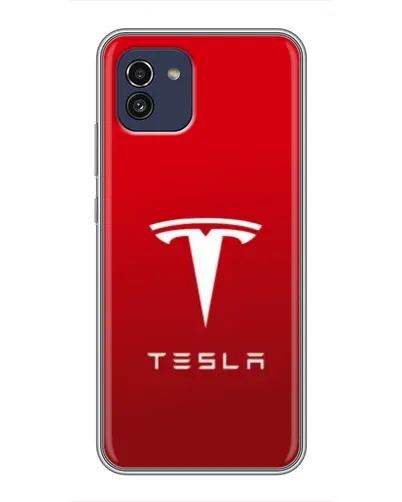 Чехол для Samsung Galaxy A03 (A035) с картинкой «Tesla Red Classic»